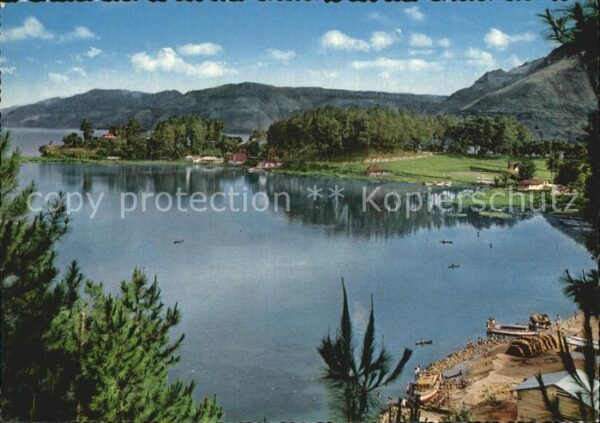 Sumatera Sumatra Lake Toba with resort area of Parapat