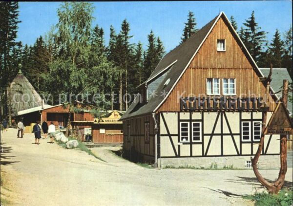 Sosa Erzgebirge Konsum Gaststätten Köhlerhütte und Meil