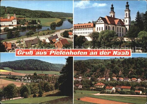 Pielenhofen Partie an der Naab Kirche Panorama Teil