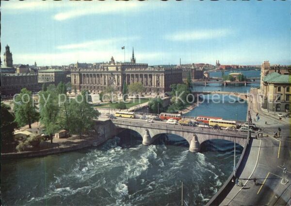 Stockholm Norrström med Riksdagshuset