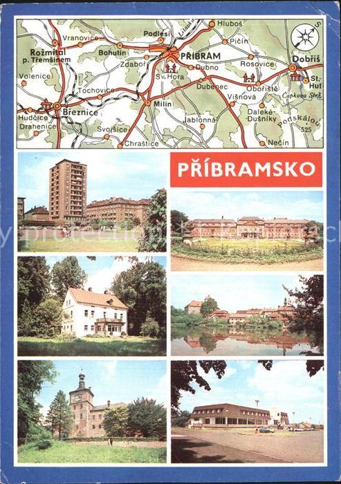 Pribram Gebietskarte Dobriszamek Strzpamatnik C