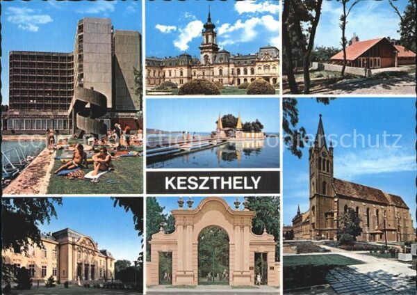 Keszthely Schwimmbad Schloss Kirche Portal