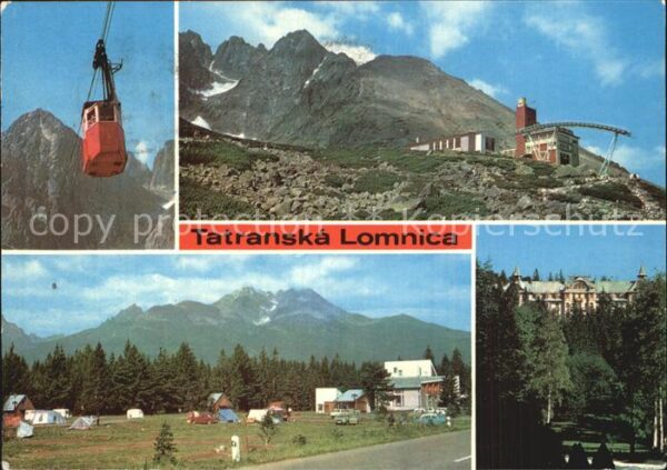 Tatranska Lomnica Seilbahn Bergstation Campingplatz