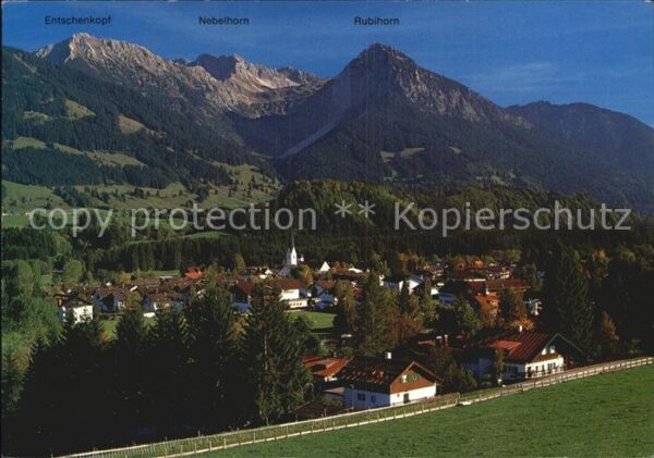 Fischen Allgaeu mit Entschenkopf Nebelhorn und Rubihorn
