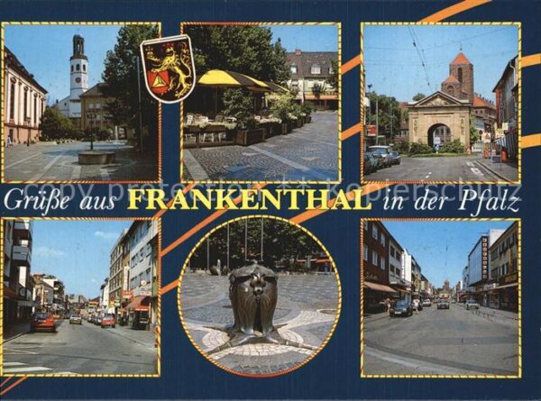 Frankenthal Pfalz Dreifaltigkeitskirche Markt Stadttor St