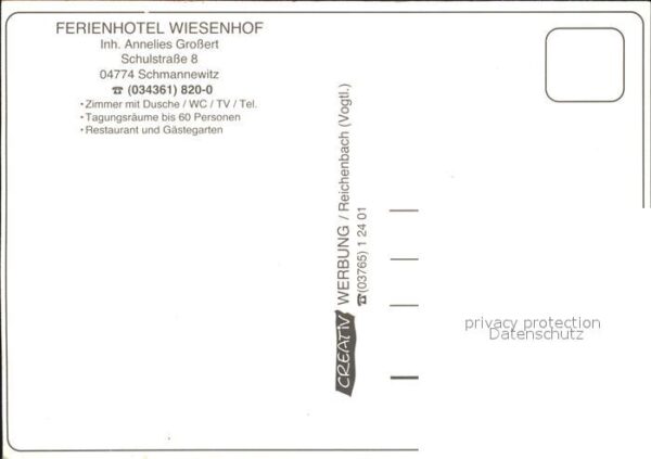 Schmannewitz Ferienhotel Wiesenhof Gaststube Zimmer – Bild 2