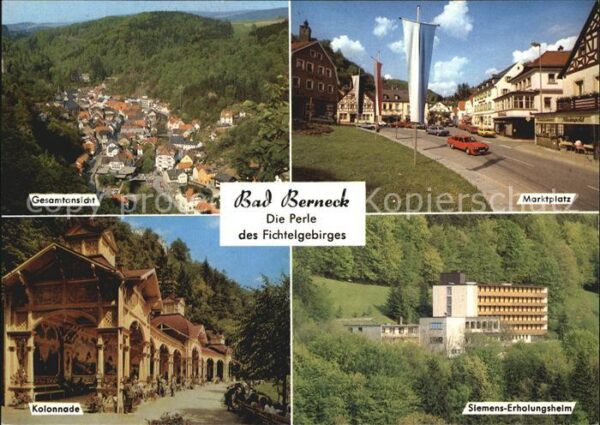 Bad Berneck Panorama Marktplatz Kolonnade Siemens E