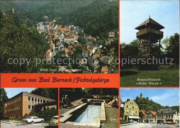 Bad Berneck Panorama Aussichtsturm Hohe Warte Kurmi