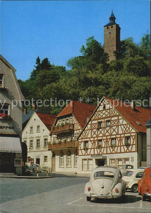 Bad Berneck Marktplatz mit Schlossturm