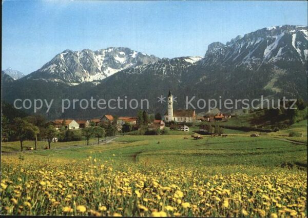 Pfronten mit Rossberg Aggenstein und Breitenberg