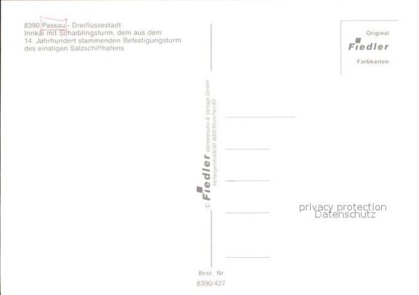 Passau Innkai mit Schaiblingsturm Fahrgastschi – Bild 2