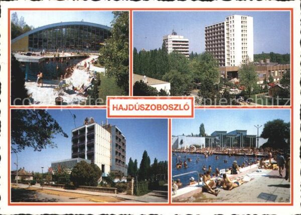 Hajdúszoboszló  Hallenbad Hochhäuser Schwimmbad