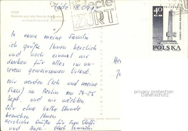 Litzmannstadt Lodz Wiezowiec przy ulicy Henryka Sienkiewic – Bild 2