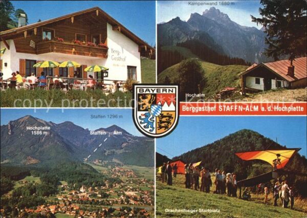 Marquartstein Berggasthof Staffn Alm Hochplatte Staff