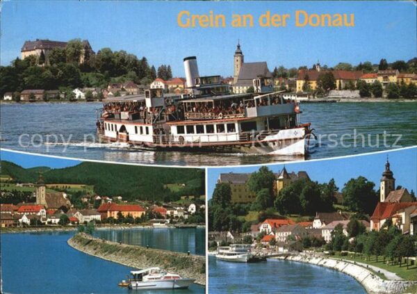 Grein Donau Oberoesterreich Fahrgastschiff Donaupartien