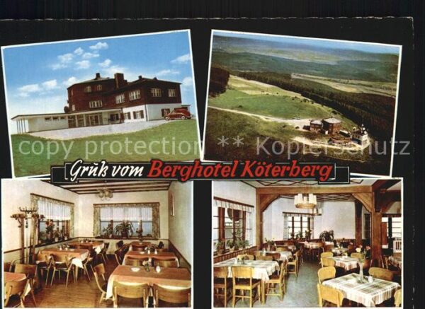 Koeterberg Berghotel Köterberg Gasträume Fliegerau