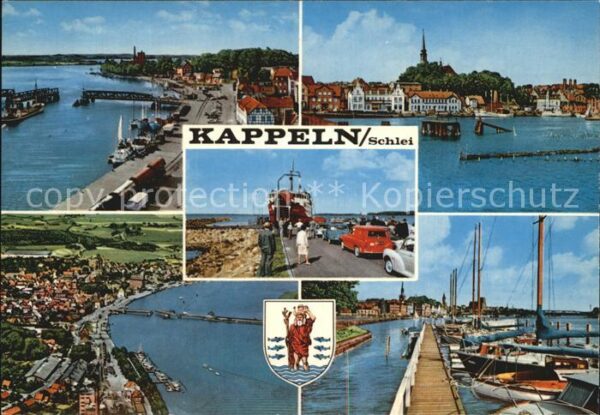 Kappeln Schlei Drehbrücke Teilansicht Fliegeraufnahme