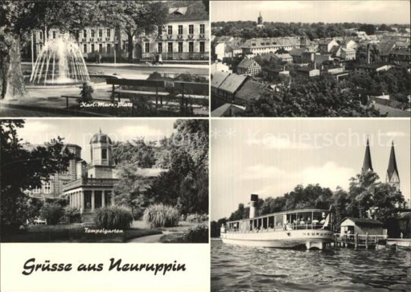Neuruppin Karl Marx Platz Stadtblick Tempelgarten
