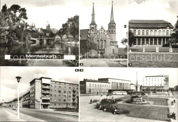 Merseburg Saale Neumarktbrücke Dom Schlossgartensalon S