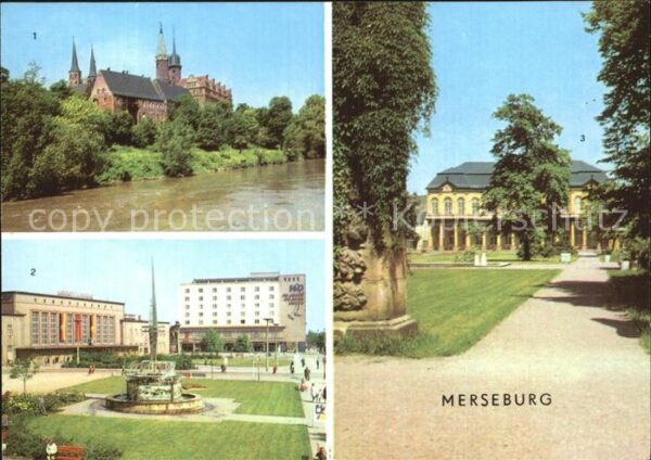 Merseburg Saale Schloss Gebäude Park
