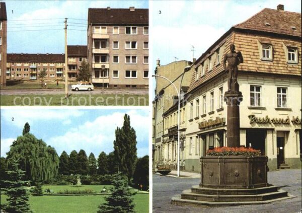 Frankenberg Sachsen Neubaugebiet Lützelhöhe Park Brunnen am
