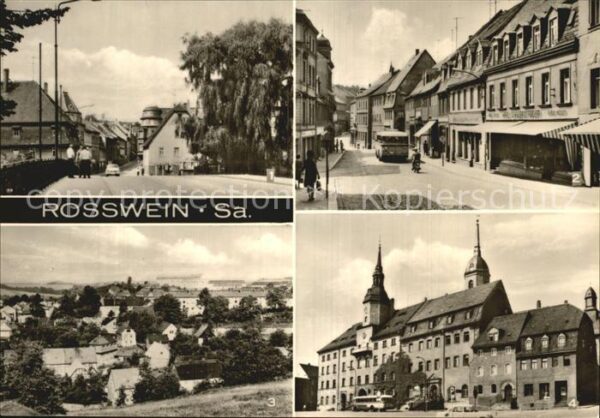 Rosswein Dresdner und Döbelner Strasse Teilansic