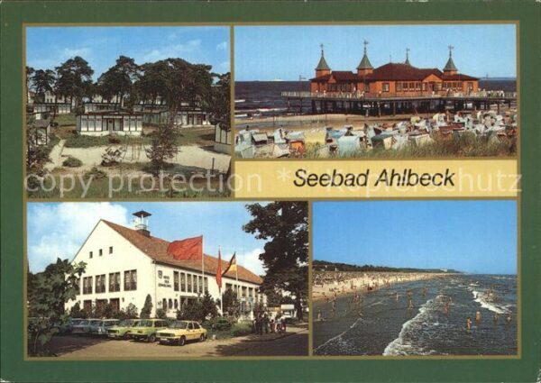 Ahlbeck Ostseebad Urlauberdorf Seebrücke FDGB Heim Haus d