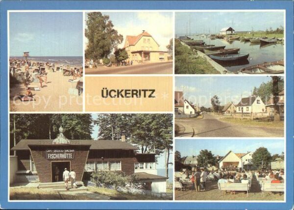 Ueckeritz Usedom Strand Ratscafe Bootshafen am Achterwas