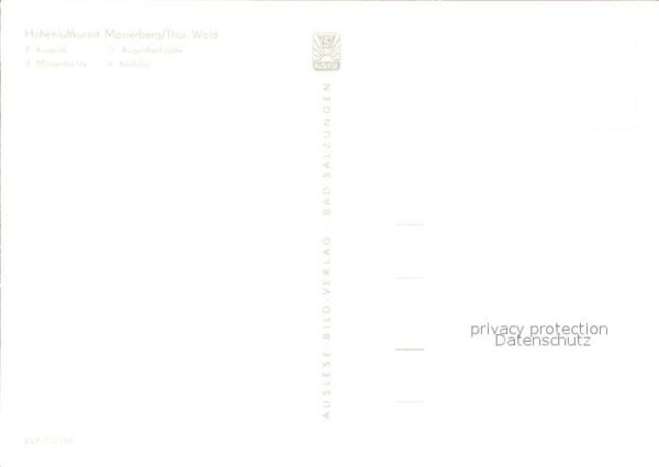 Masserberg Kurpark Massermühle Augenheilstätte Kur – Bild 2