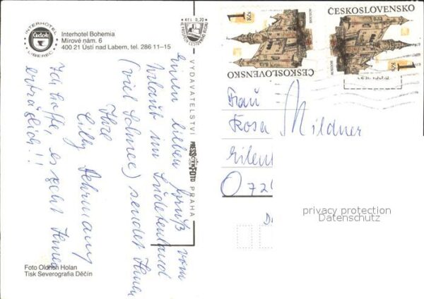 Usti nad Labem Interhotel Bohemia Gastraum Speisesaal – Bild 2