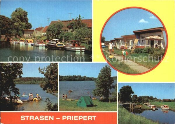 Priepert Strasen An der Schleuse Bungalowsiedlung Petzku
