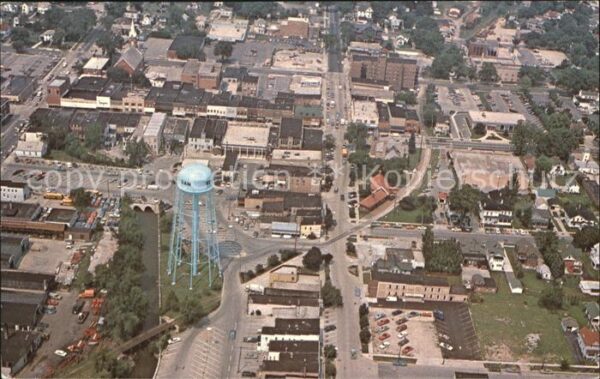 Wisconsin Aerial view of the city of Beaver Dam