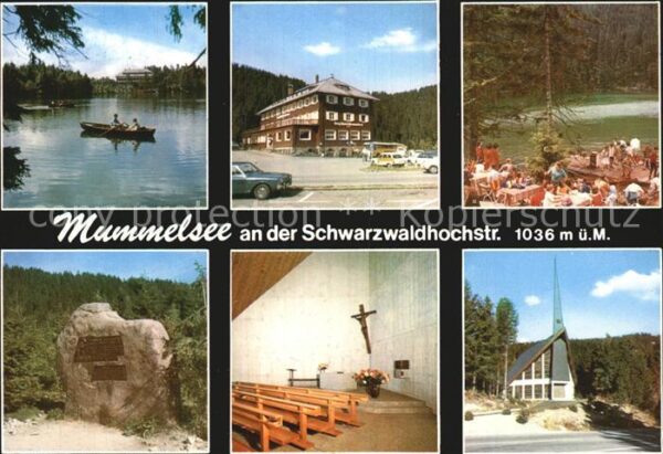 Mummelsee Seeblick Hotel Terrasse Gedenkstein Kir