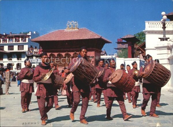 Kathmandu Farmers with their typical drums