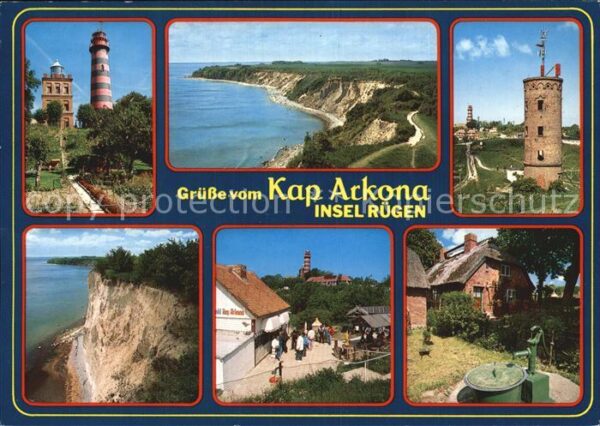 Kap Arkona Leuchtturm Steilküste Rundturm Restaura