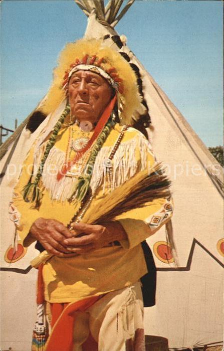 Indianer Native American Dignity and Poise of a Chief