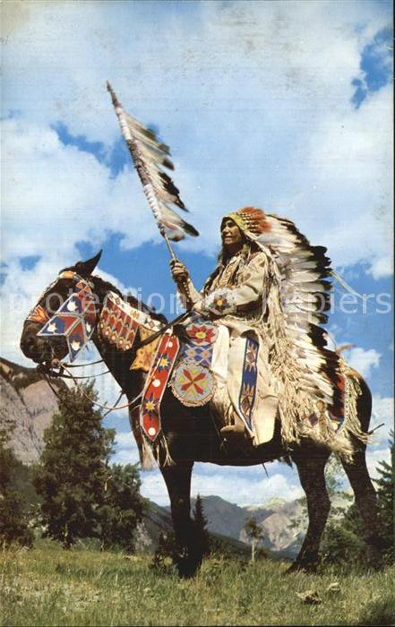 Indianer Native American Indian Chief Pferd