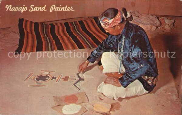 Indianer Native American Navajo Sand Painter