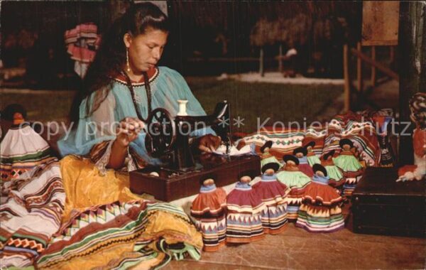 Naehmaschine Native Florida Indian Maid sewing color