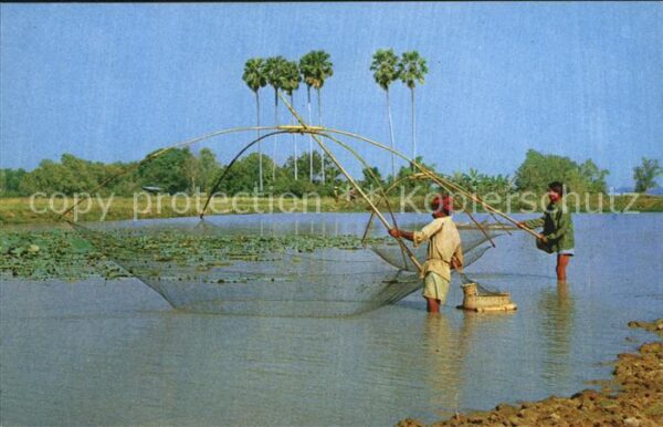 Fischerei Thai farmer's fish-fishing