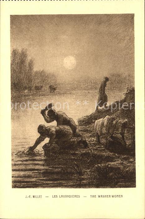 Millet Jean-Francois Les Lavandieres