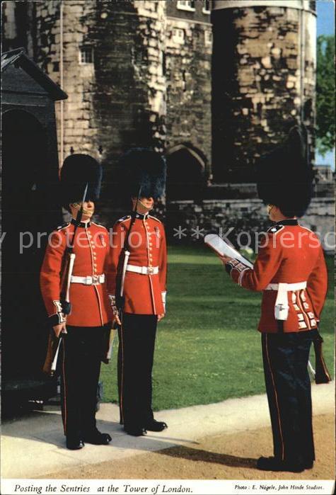 Leibgarde Wache Posting the Sentries Tower of London