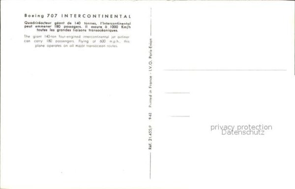 Flugzeuge Zivil Air France Boeing 707 Intercontinental – Bild 2
