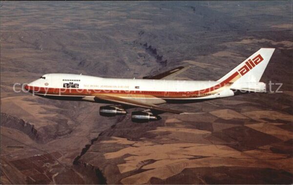 Flugzeuge Zivil Elle Alia Boeing 747 Royal Jordanian Ai
