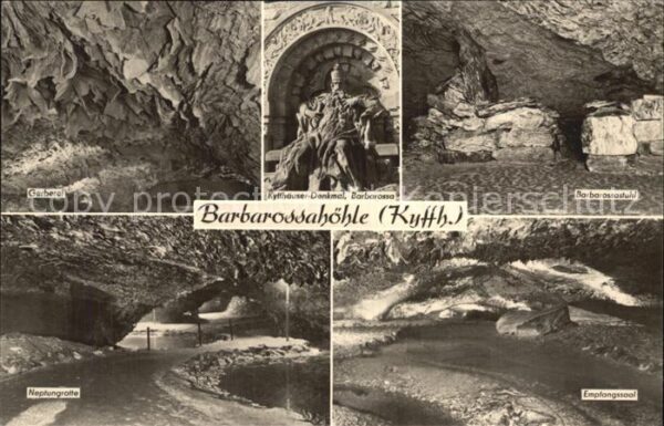 Hoehlen Caves Grottes Barbarossahöhle Kyffhäuser-Denkmal Gerb