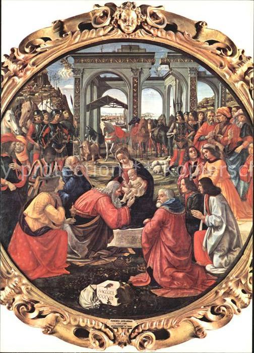 Kuenstlerkarte Alte Kuenstler Domenico Ghirlandaio Adorazione dei Mag