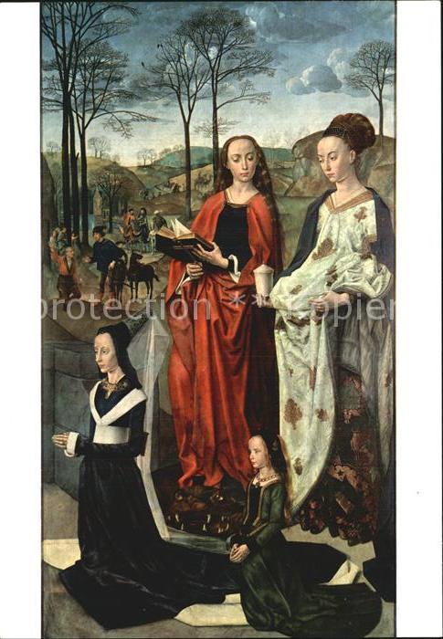 Kuenstlerkarte Alte Kuenstler Van der Goes Trittico Portinari Firenze
