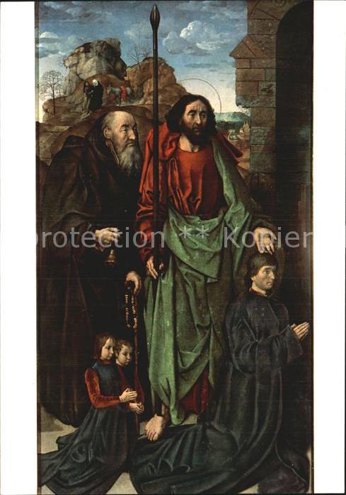 Kuenstlerkarte Van der Goes Trittico Portinari Firenze