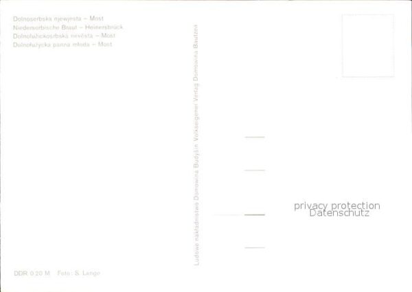 Hochzeit Niedersorbische Braut Heinersbrück – Bild 2