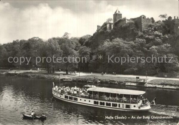 Motorschiffe Halle Saale Burg Giebichenstein